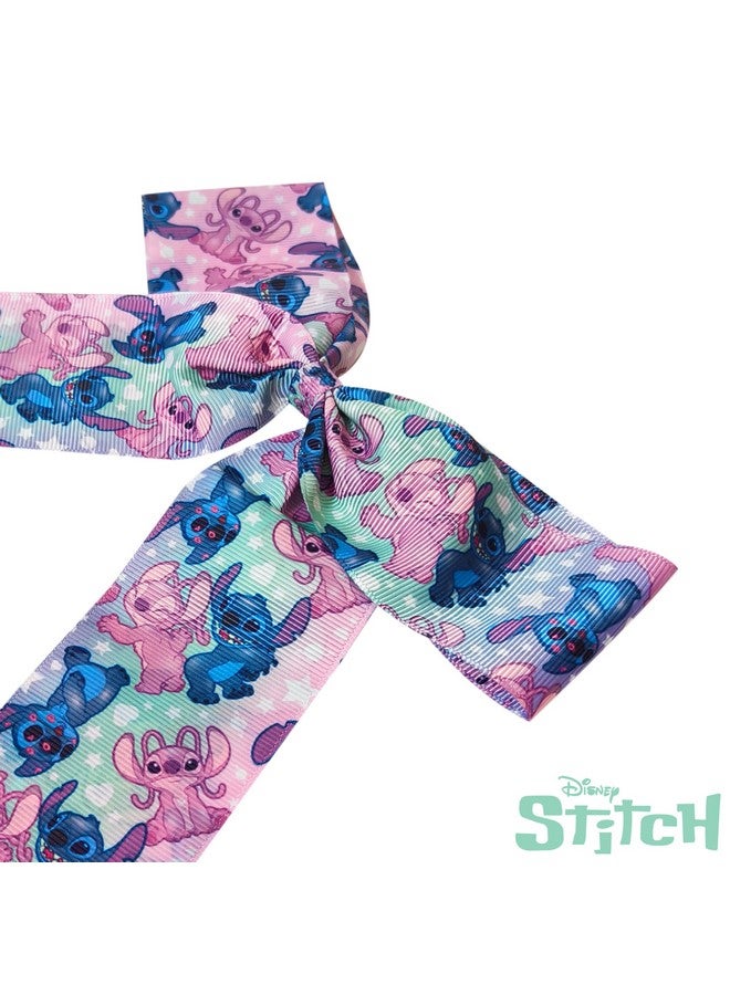Luv Her LUV HER Disney Stitch Hair Bows For Girls - One Large Printed Hair Bow Featuring your Favorite Stitch Characters - Alligator Clip - Large Bows for Daily Styling or Special Occasions, Ages 3+ - Image 4