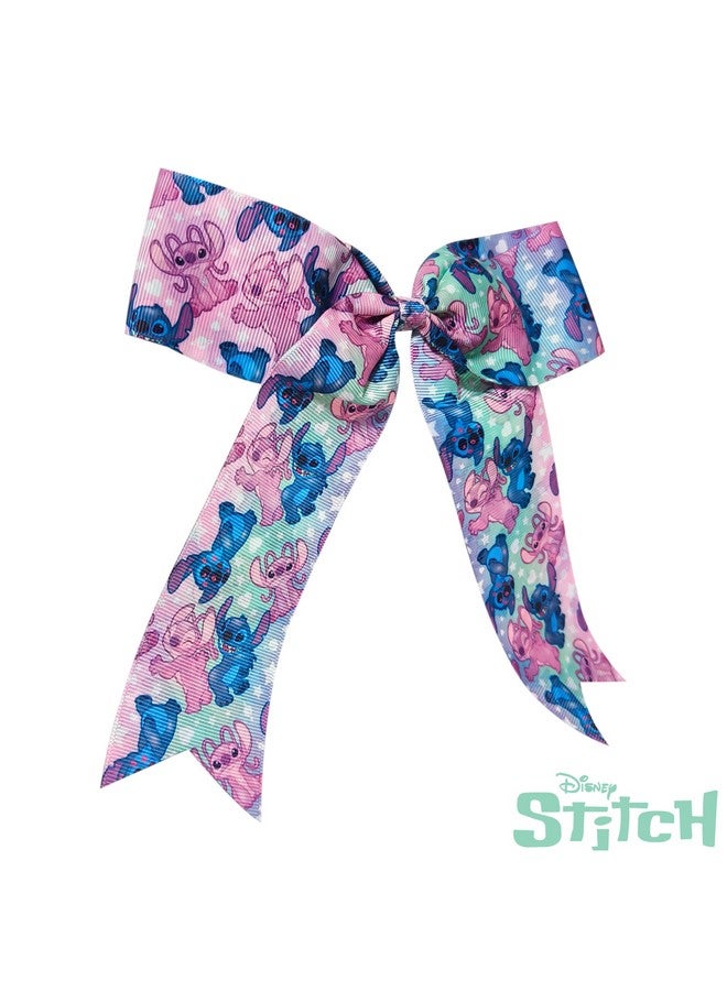 Luv Her LUV HER Disney Stitch Hair Bows For Girls - One Large Printed Hair Bow Featuring your Favorite Stitch Characters - Alligator Clip - Large Bows for Daily Styling or Special Occasions, Ages 3+ - Image 2