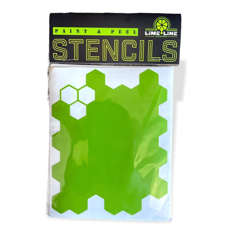LiME LiNE Honeycomb Airbrush Stencil for Custom Paint