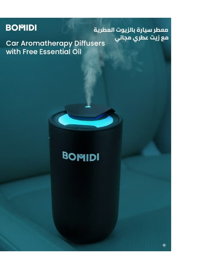 باميدي جهاز AD03 الذكي لتوزيع الزيوت العطرية بدون ماء - جهاز محمول للعلاج بالروائح العطرية مع إمكانية إعادة الشحن من النوع C، وبطارية 2000 مللي أمبير/ساعة، وزيت كوت دازور 15 مل - Image 5