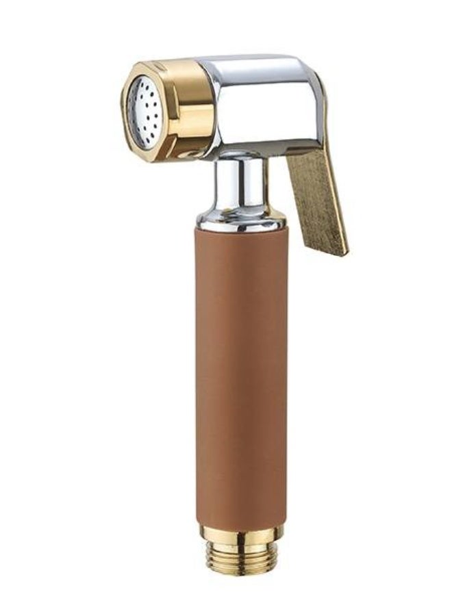 Hand Held Bidet Sprayer Stainless Steel Sprayer Shattaf Toilet Bidet Shower Head with 125 mm x 55 mm Hose and Bracket Holder gold - Image 4
