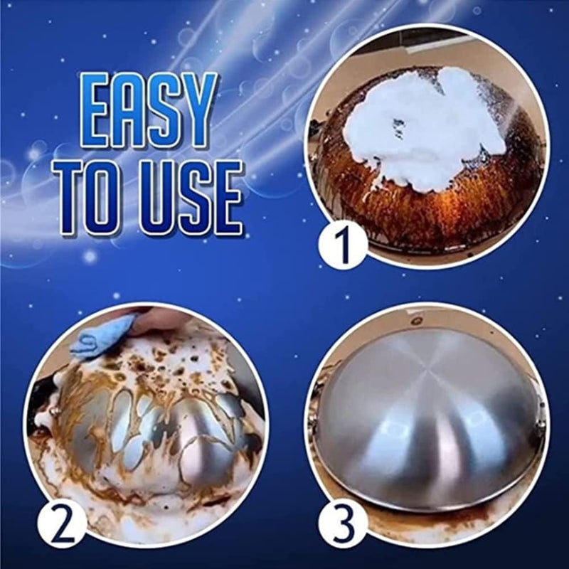 Foaming Heavy Oil Stain Cleaner, Foam Spray All-Purpose Bubble Rust Remover Kitchen Cleaning Spray, Rinse-Free Grease Removal (60ML) - Image 4