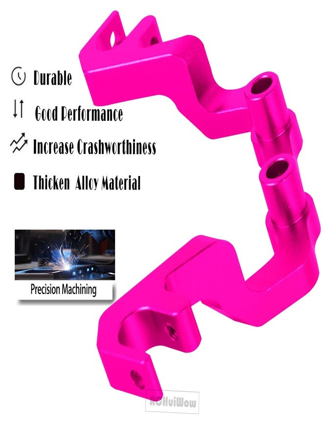 قضبان ربط أمامية RCHuiWow RC 7075 مع مثبت، قطع غيار مُحسّنة لمحور C، مناسبة لسيارة Slash 4x4 LCG 4WD بمقياس 1/10، قضبان ربط أمامية من سبائك الألومنيوم مع مثبت، لون وردي - Image 5