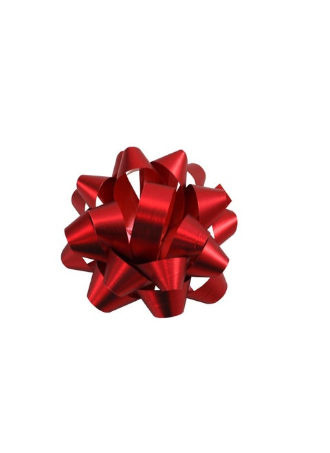 Metallic Flower Bow Multi Color 2" 4Pcs Box