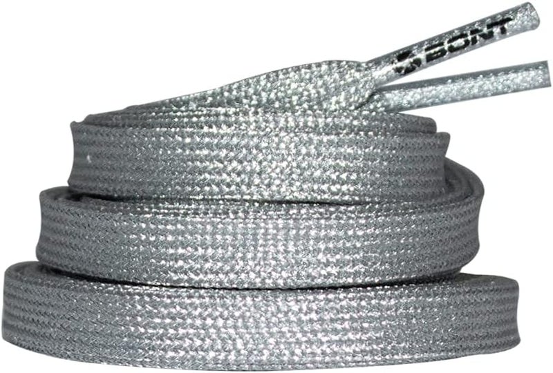 Bont Skates 8mm Shimmer Laces - 79" 96" 108" - Cyborg Silver - Image 2