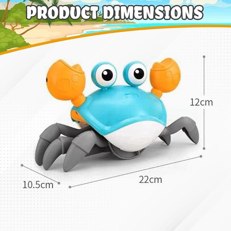 Home Smart Crawling Crab for Toddlers - Interactive and Sensory Toy Ideal for Kids Birthday Gift - Manual Without Batteries (Yellow) - Image 3