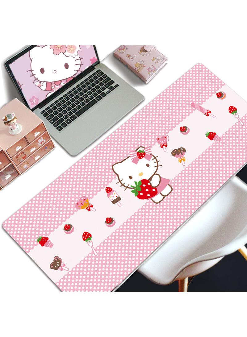 Y&D Hello Kitty Gift For Girls Gaming Mouse Pad Extended Large Mat Desk Pad Stitched Edges Mousepad Long Mouse Pad And Non-Slip Rubber Base Mice Pad 800X300X4mm - Image 1