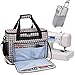Teamoy Teamoy Sewing Machine Bag, Travel Tote Bag for Most Standard Sewing Machines and Accessories, Gray Dots  - Image 2