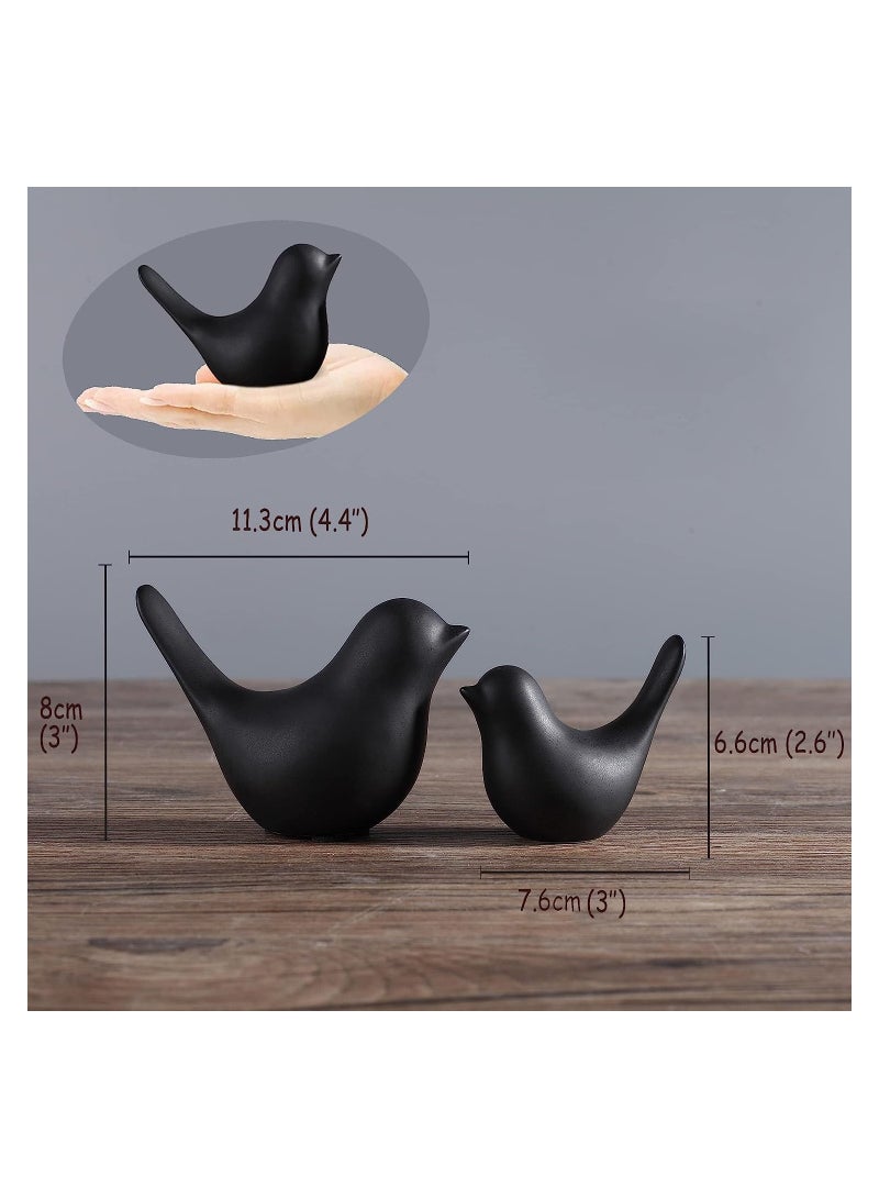 KASTWAVE 2pcs Ceramic Bird Statue Home Decor - Image 5
