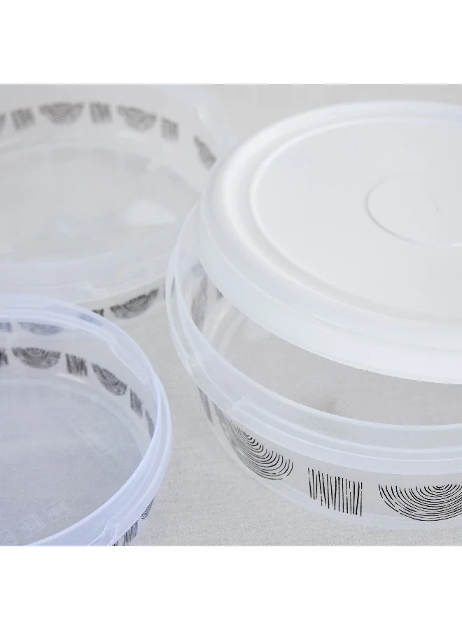 Home Box Spectra 5-Piece Sapphire Printed Container Set 5500 ml