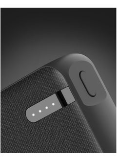 Remson Remson Remson Revo Charge 10000mAh Mini Power Bank 20W Power Delivery Dual USB-C Output with Leather Exterior Design Compatible for iPhone Tablet Samsung - Black  - Image 3