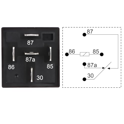Weasch 6 Pack JD2914 Car Relay, 24V 40A, 5 Pin SPDT, Automotive Switches and Starters, Waterproof Relay for Boat Tractor Truck Motorcycle (Plastic Backrest, 6) - Image 3