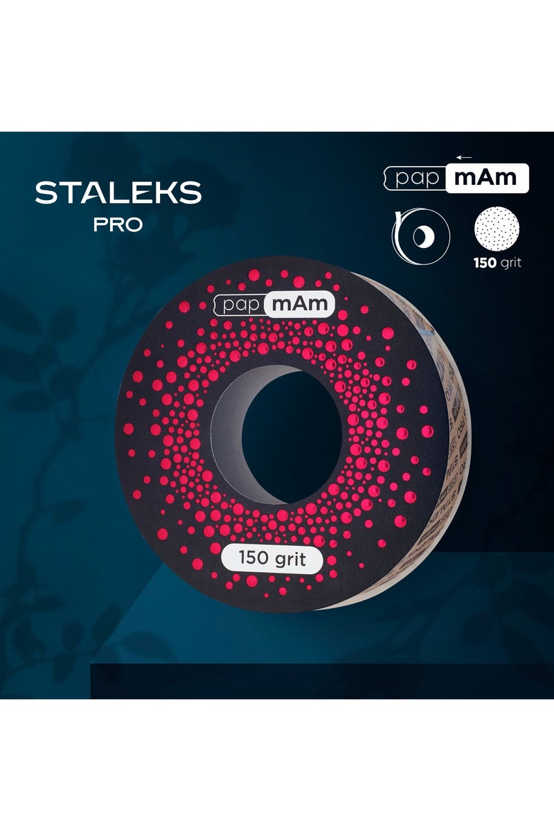 STALEKS PRO Refill roll for nail file papmAm (without plastic case) Staleks Pro Exclusive 150 grit  - Image 1