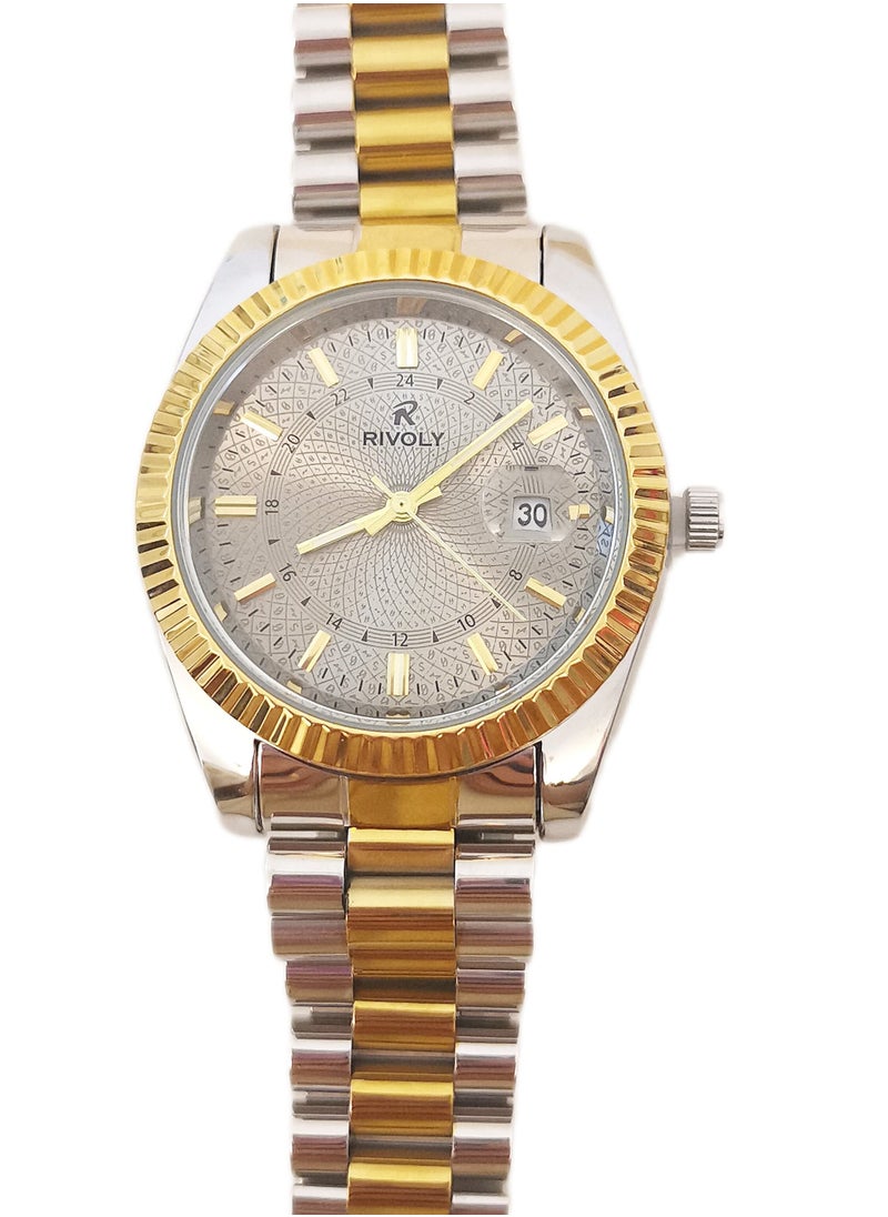 Rivoly - Men's stainless steel set consisting of a watch, a rosary, a pen and cufflinks - Image 1