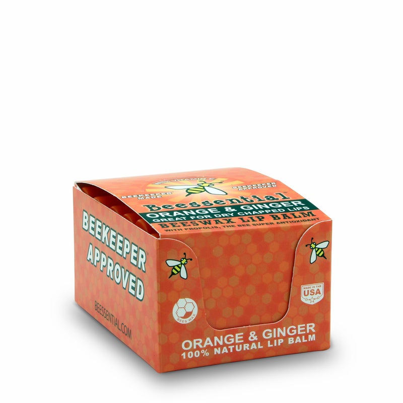 Beessential Natural Bulk Lip Balm, Orange Ginger, 18 Pack | For Men, Women, and Children. Great for Gifts, Showers, & More - Image 3