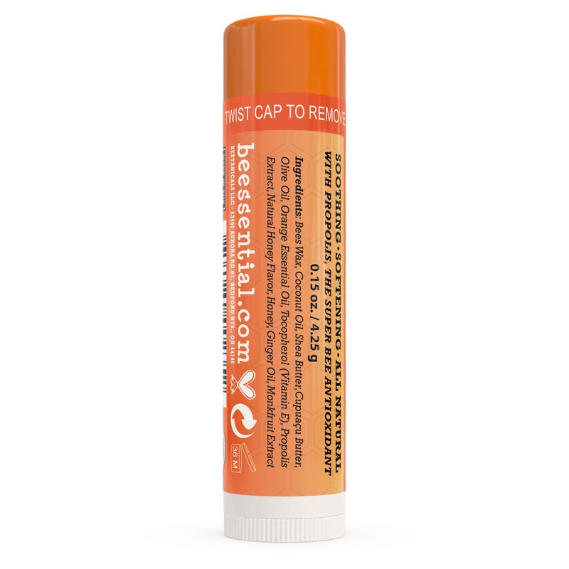 Beessential Natural Bulk Lip Balm, Orange Ginger, 18 Pack | For Men, Women, and Children. Great for Gifts, Showers, & More - Image 5