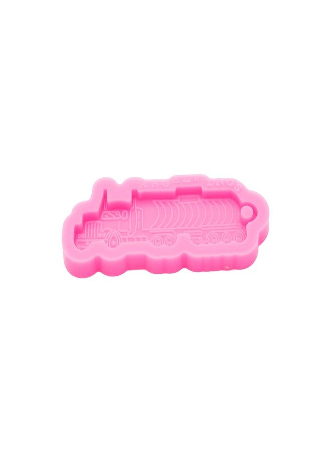 Angel Wings Super Glossy Train Shape Keychain Silicone Mold with Hole Truck Resin Mold DIY Epoxy Handmade Jewellery Silicone Mold Resin Crafting Molds for Backpack Pendant - Image 5