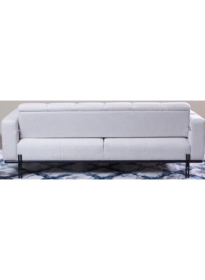 DANUBE HOME Form 3 Seater Fabric Sofa Modern Design Three Seat Sofas Living Room Furniture 216x93x79cm Beige - Image 5