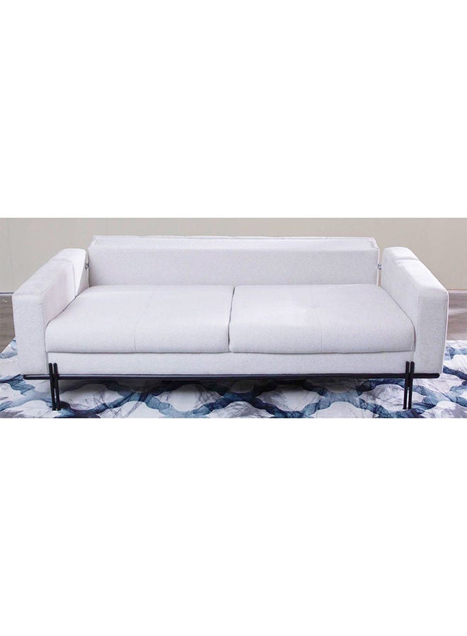 DANUBE HOME Form 3 Seater Fabric Sofa Modern Design Three Seat Sofas Living Room Furniture 216x93x79cm Beige - Image 2