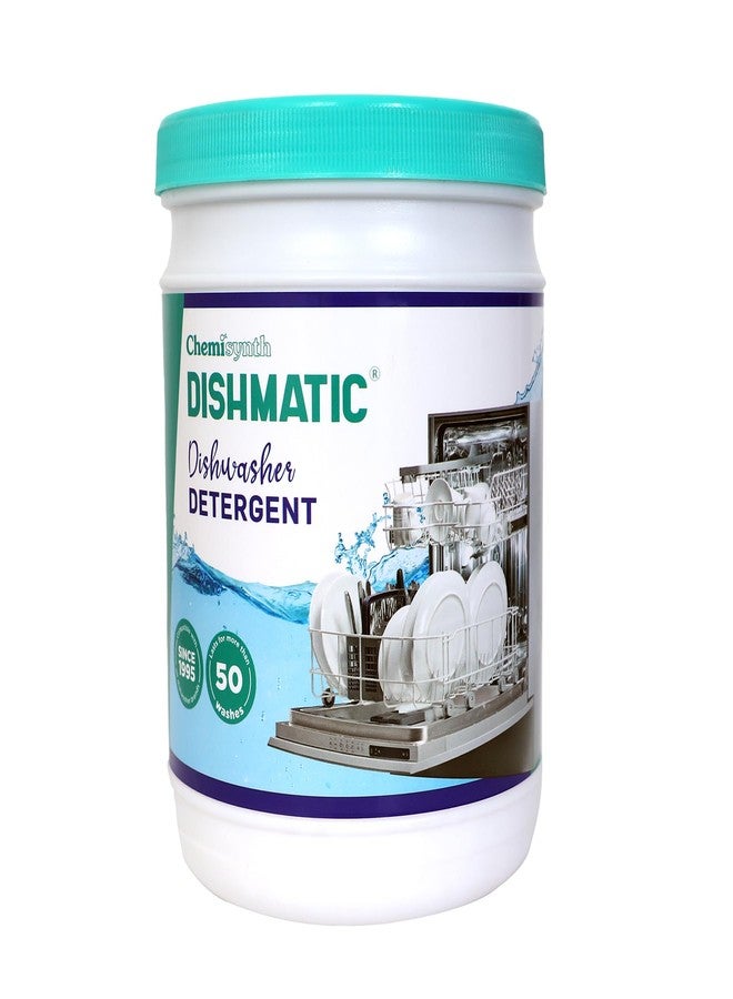Dishmatic مجموعة منظف غسالة الصحون ديشماتيك (4 كجم)، مسحوق غسيل الصحون الأوتوماتيكي لأطباق وأواني زجاجية نظيفة ولامعة، قوي على البقع والترسبات، صديق للبيئة (عبوة من 4 قطع) - Image 3