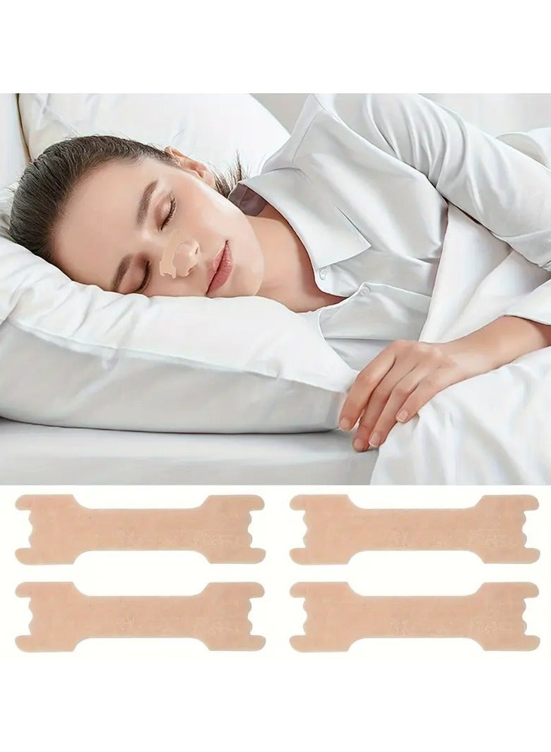 Ucanbe 50pcs Anti-Snoring Nose Strips for Enhanced Breathing - Home Sleep Aid & Nasal Massager, Beige, Fragrance-Free, Battery-Free, Comfort Fit Design for Improved Sleep Quality  - Image 3