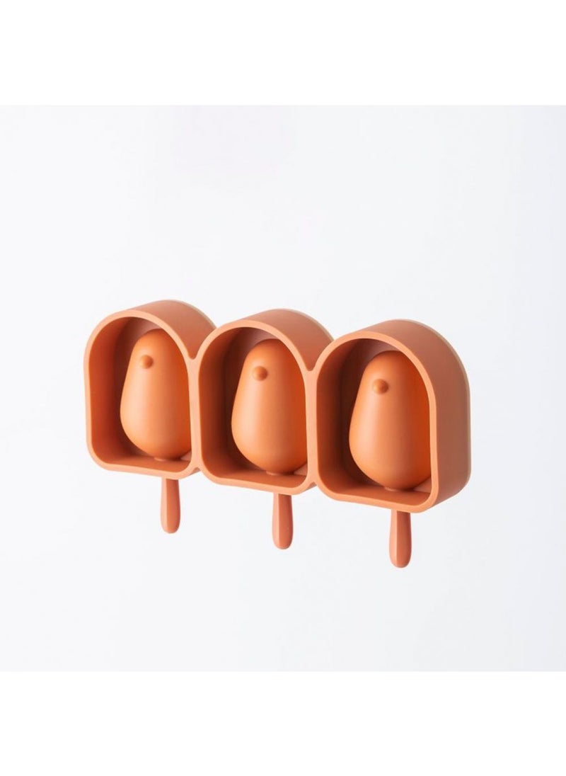 DANUBE HOME قالب المصاصة المثلجة على شكل طائر من Kitchen Essentials - برتقالي - 22.4x12.6x3.4 سم  - Image 3