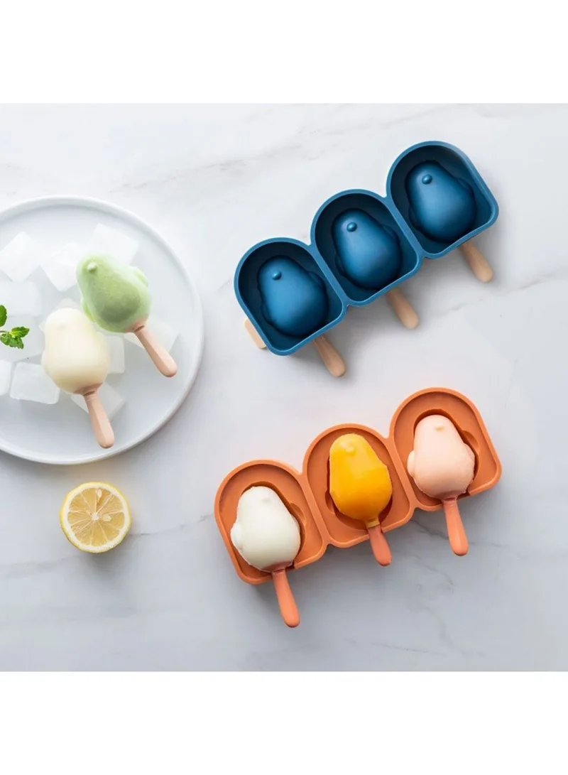 دانوب هوم Kitchen Essentials Bird-Shaped Ice Popsicle Mold - Orange - 22.4x12.6x3.4 cm