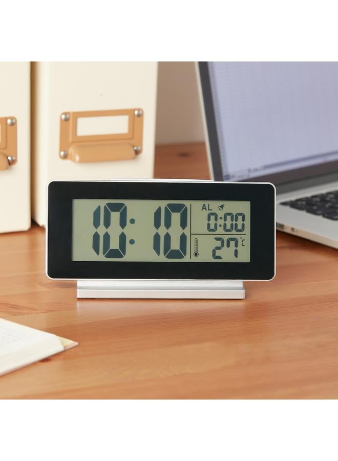 erorex Clock/Thermometer/Alarm, Black, 16.5X9 Cm - Image 2