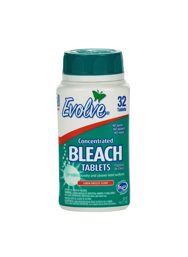 Evolve Concentrated Bleach Tablet 32 ct Linen Breeze (1 pack) - Image 1