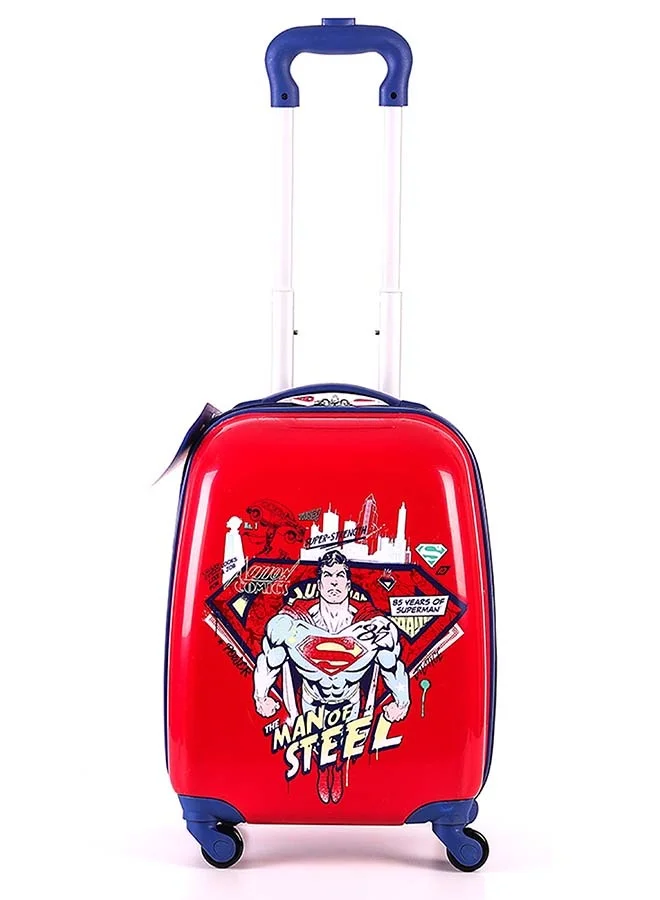 Trucare Warner Bros Superman Kids Luggage with Reusable Stickers 18 inches