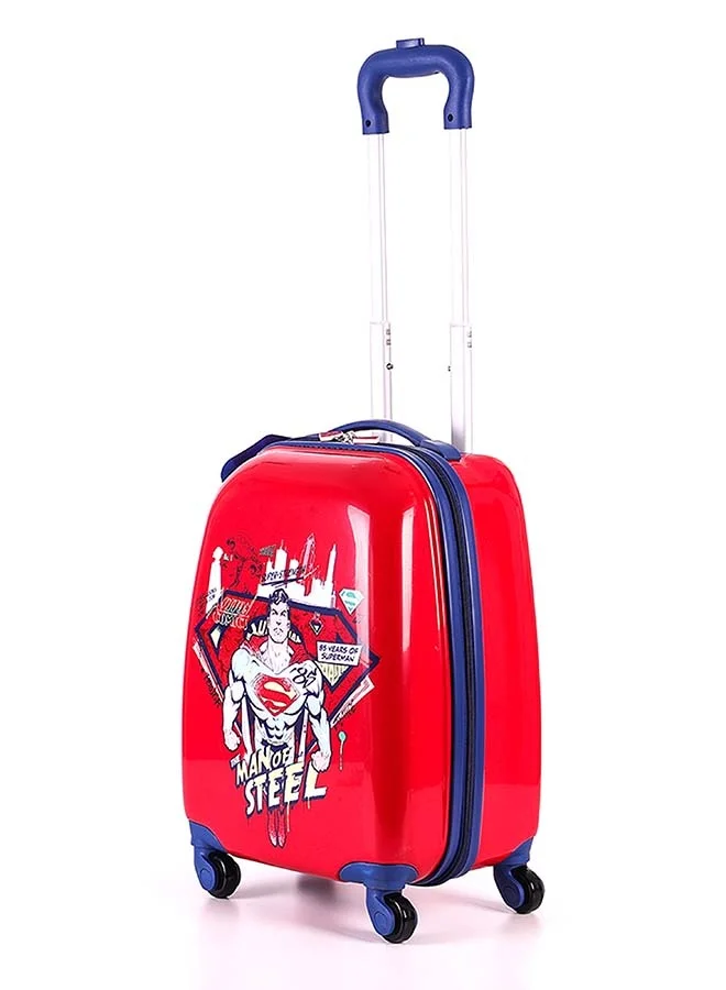 Trucare Warner Bros Superman Kids Luggage with Reusable Stickers 18 inches