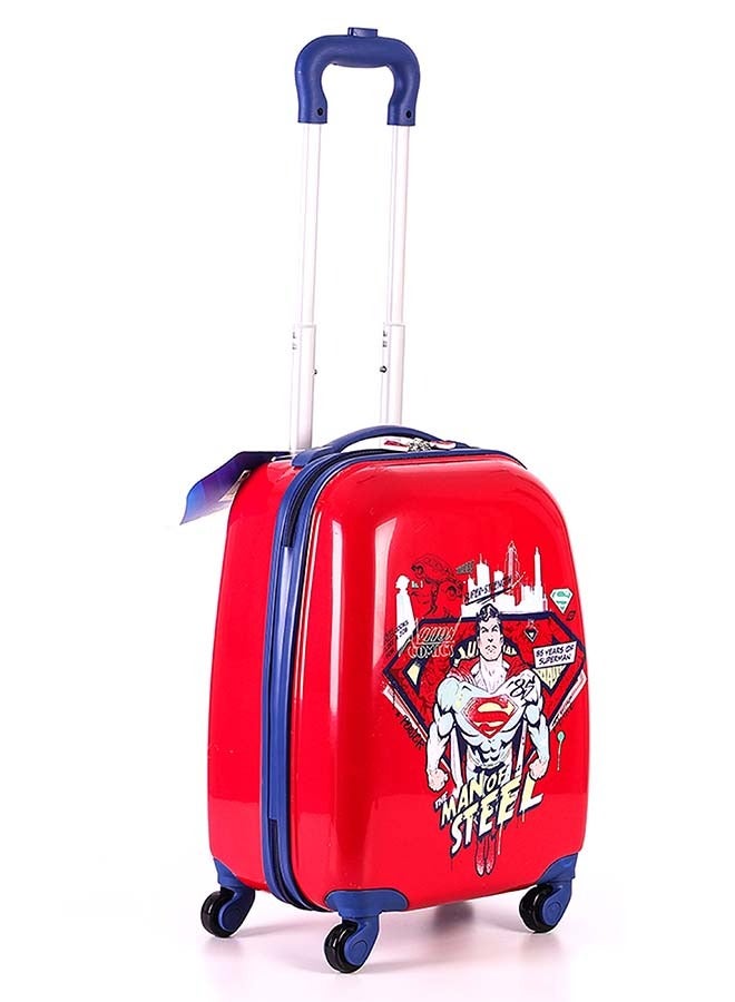 Trucare Warner Bros Superman Kids Luggage with Reusable Stickers 18 inches - Image 3
