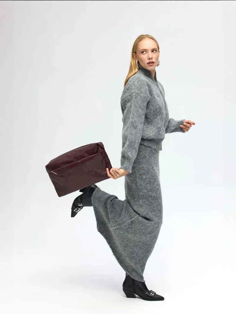 ماي كولكشن MAI STUDIOS Nivra Knit Maxi Skirt