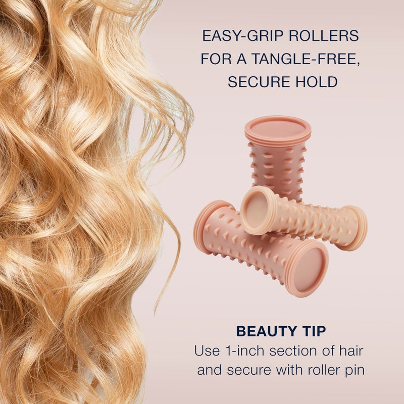 Conair Double Ceramic Hot Rollers for Long, Medium, and All Hair - Hair Curler - Hair Roller Clips Included - 1/2 inch, 3/4 inch, and 1 inch Rollers - Image 5