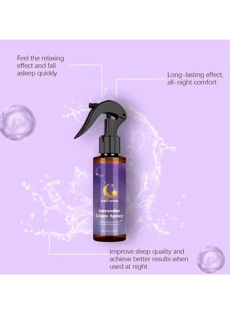 ximonth Lavender Fragrance Sleep Spray, Soothing Essential Oil for Improved Sleep, Indoor Freshener & Lavender Linen Spray for Pillows - Image 3