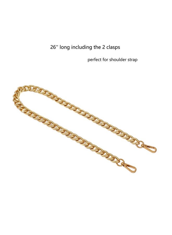 Xiazw Medium Size Fabulous Metal Shoulder Crossbody Purse Strap Replacement Bag Chain Accessories (26‘’ Antique Gold) - Image 2