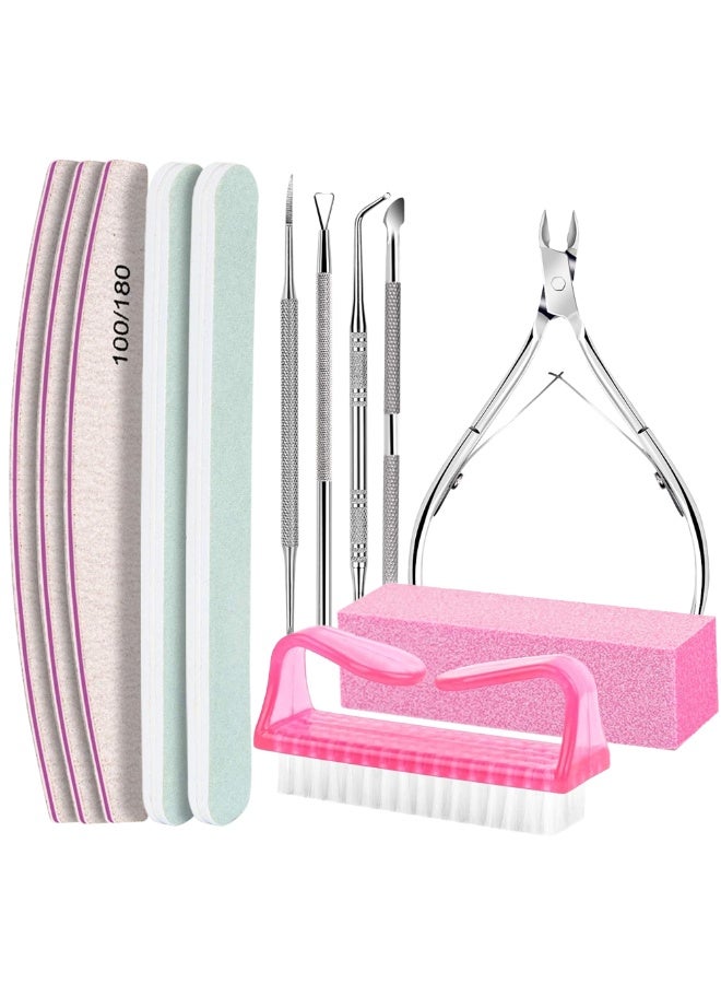 Nail Care Kit, Nail File 100/180, Nail Buffer Block, Keratin Clip, Keratin Trimmer, Keratin Pusher, Nail Tools, Nail Kit, Foot and Nail Trimming Tools, Nail Preparation Kit, Women's Nail Trimming Kit - Image 1