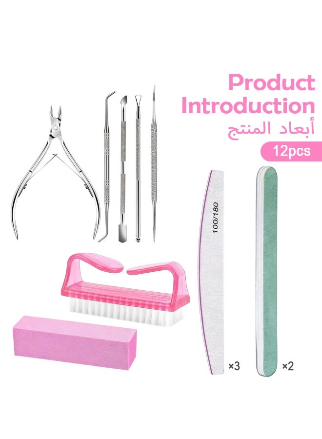 Nail Care Kit, Nail File 100/180, Nail Buffer Block, Keratin Clip, Keratin Trimmer, Keratin Pusher, Nail Tools, Nail Kit, Foot and Nail Trimming Tools, Nail Preparation Kit, Women's Nail Trimming Kit - Image 2