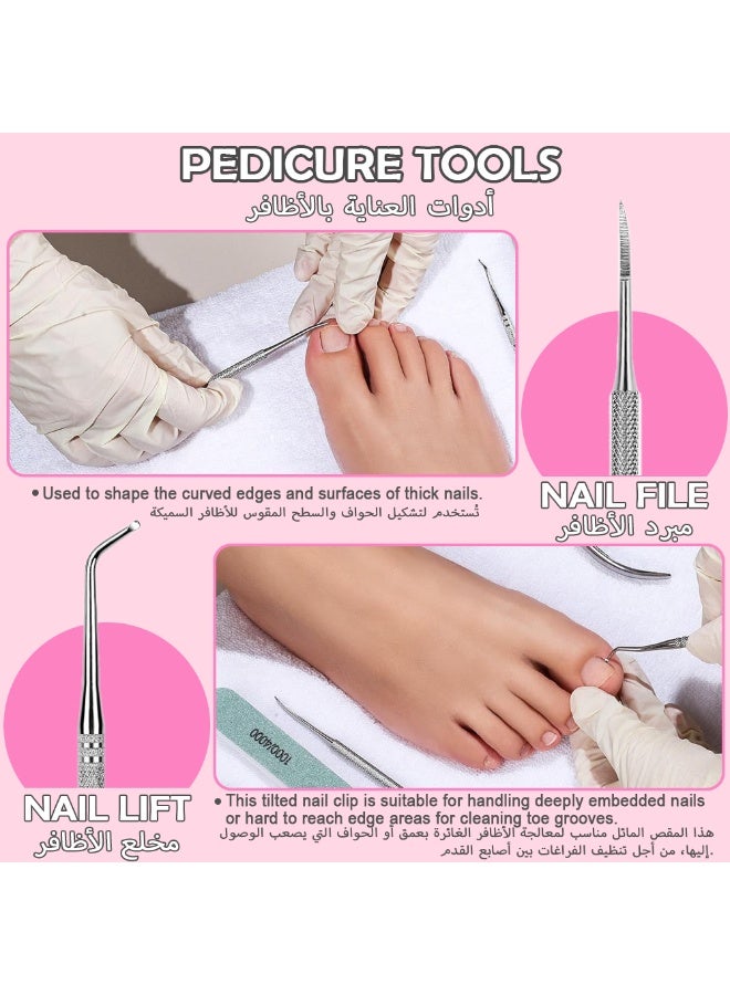 Nail Care Kit, Nail File 100/180, Nail Buffer Block, Keratin Clip, Keratin Trimmer, Keratin Pusher, Nail Tools, Nail Kit, Foot and Nail Trimming Tools, Nail Preparation Kit, Women's Nail Trimming Kit - Image 4