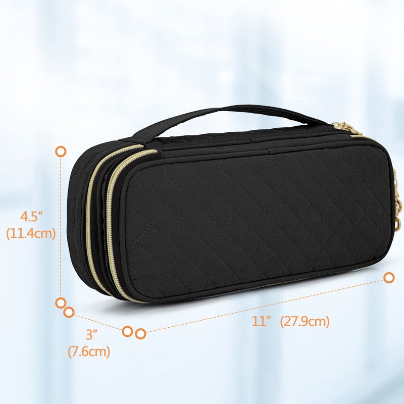 Damero Double Layer Stethoscope Case Compatible with 3M Littmann/ADC/Omron Stethoscope, Stethoscope Carrying Case Travel Bag for Nurse Accessories, Black - Image 5