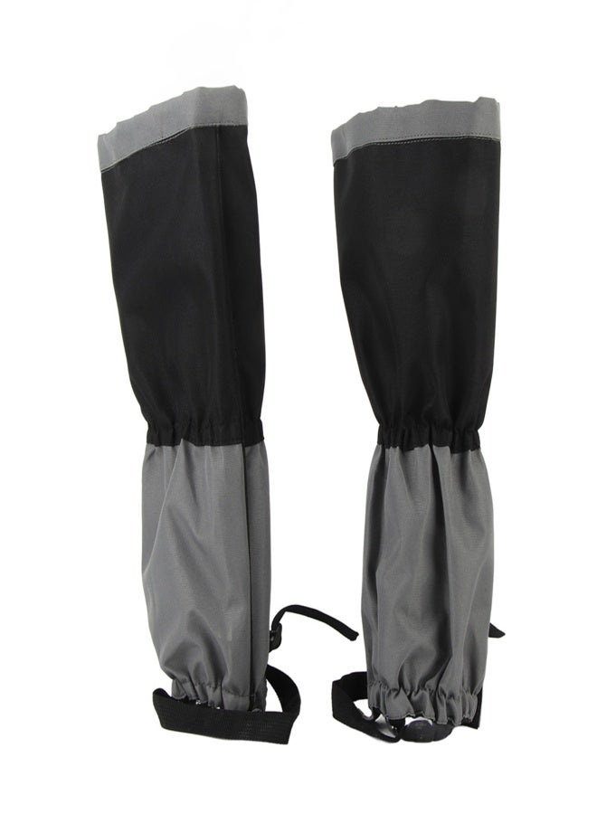 1 Pair Outdoor Waterproof Sports Climbing Hiking Legging Gaiters Shoe Boots Cover Black - Image 2