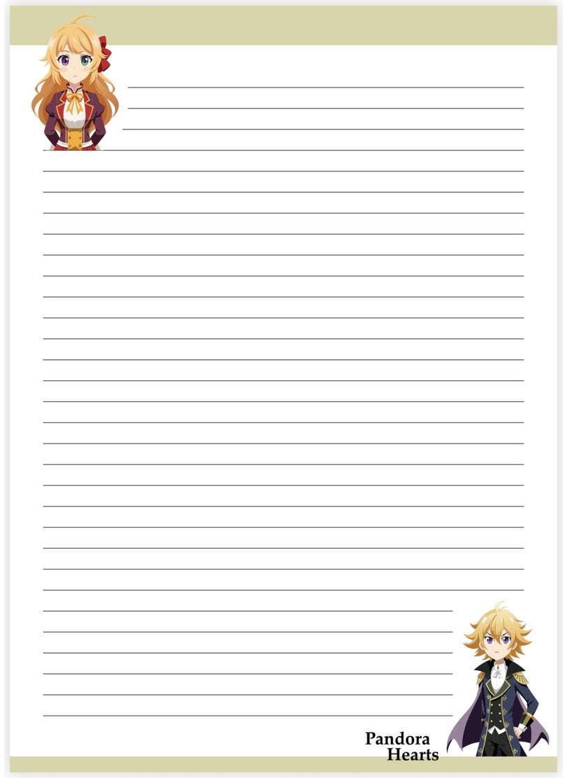Tabby Design - Handmade Anime Series Pandora Hearts Coverless Notebook - Image 1