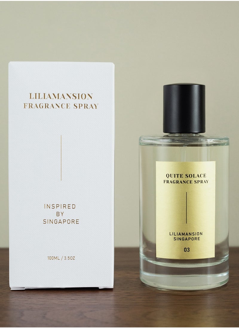 LiLiaMansion - Fragance Air Spray Quite Solace 100ml - Premium Home Fragrance Mist - Calming & Fresh Scent - Image 1