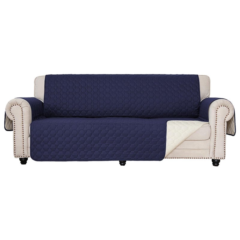 RBSC Home Sofa Slipovers Waterproof Sofa Covers for Dogs Couch Loveseat and Large Sofas Dark Blue 78