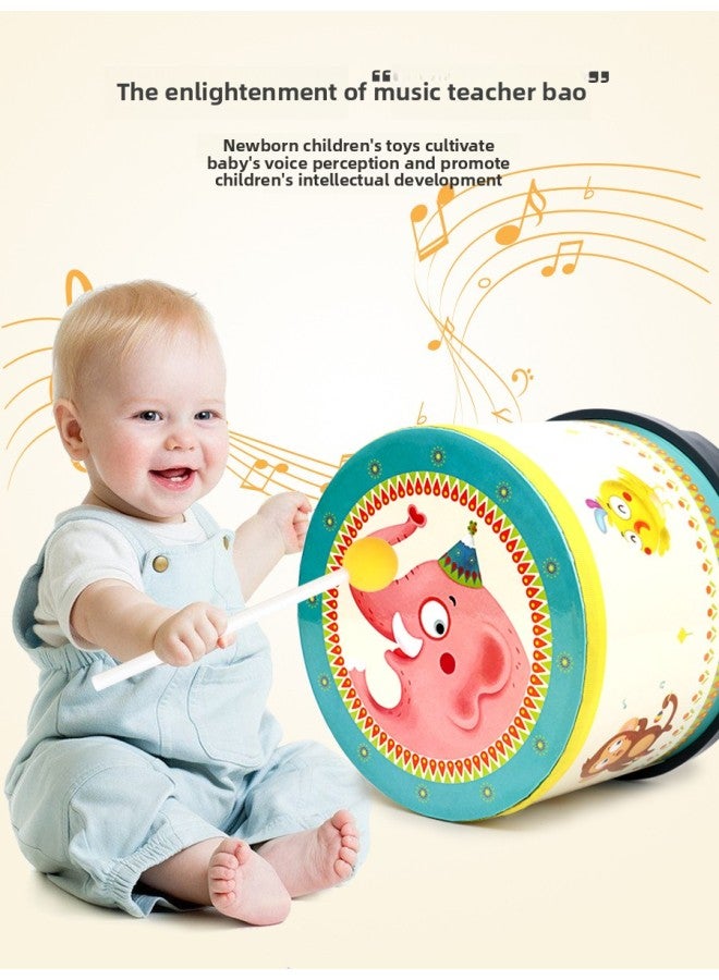 Wooden Montessori Children's Educational Montessori Busy Board Unlocking Teaching Aids 21-in-1 Science And Education Toys-Color:Elephant Drum 0.8  - Image 1