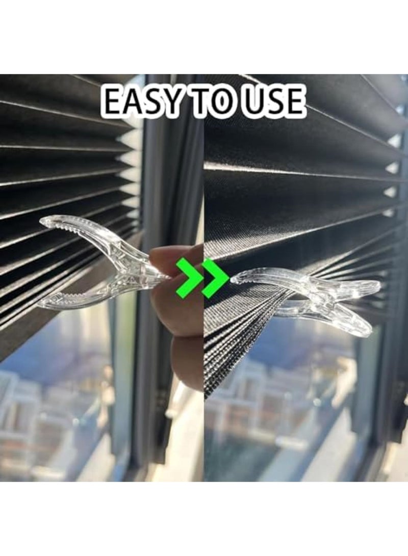 Barakah 30 Pcs Sewing Clips for Fabric, Quilting Clips, Transparent Craft Clips for DIY Art, Quilting, Sewing, and Window Blinds, Multipurpose Clips for Crafting, Premium Plastic Sewing Supplies (Transparent) - Image 4