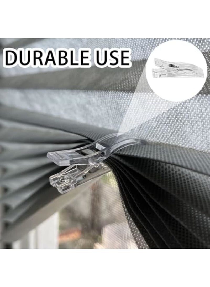 Barakah 30 Pcs Sewing Clips for Fabric, Quilting Clips, Transparent Craft Clips for DIY Art, Quilting, Sewing, and Window Blinds, Multipurpose Clips for Crafting, Premium Plastic Sewing Supplies (Transparent) - Image 2