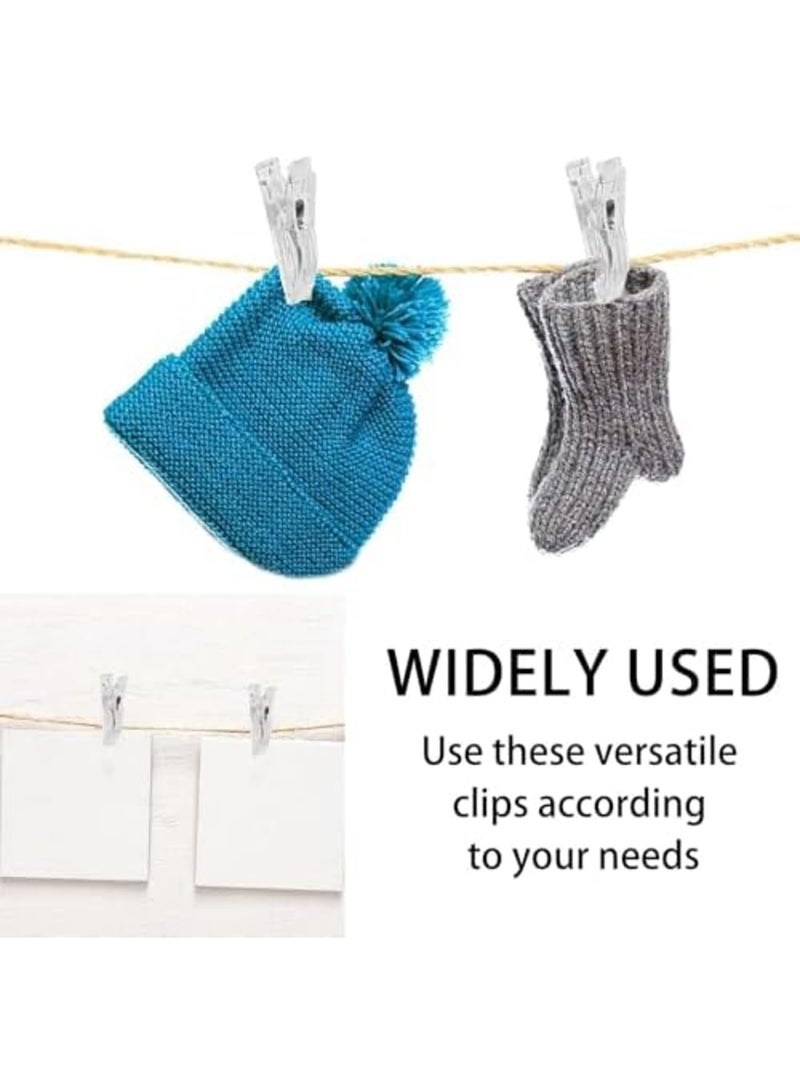 Barakah 30 Pcs Sewing Clips for Fabric, Quilting Clips, Transparent Craft Clips for DIY Art, Quilting, Sewing, and Window Blinds, Multipurpose Clips for Crafting, Premium Plastic Sewing Supplies (Transparent) - Image 5