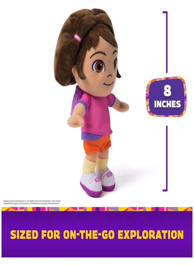 DORA Walker's Official Dora Plush Doll, Educational Toys, Plush Toys, Stuffed Animal for Ages 3 and Up, 8" - Image 4