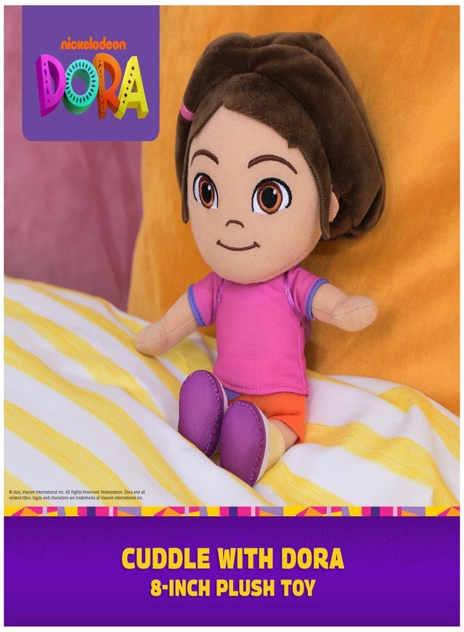 DORA Walker's Official Dora Plush Doll, Educational Toys, Plush Toys, Stuffed Animal for Ages 3 and Up, 8" - Image 2